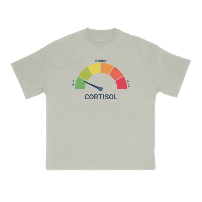 Cortisol Dashboard Low Print T-shirt - Warm Grey - US16-18(2XL) - image 4