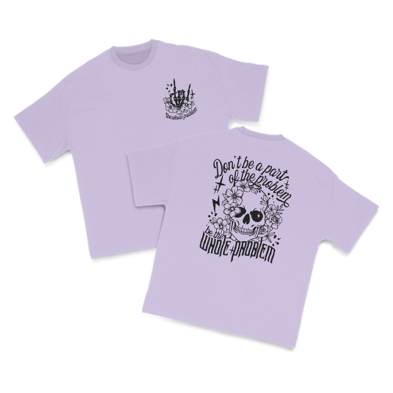 Be The Whole Problem Print T-shirt - Purple - US16-18(2XL) - image 12