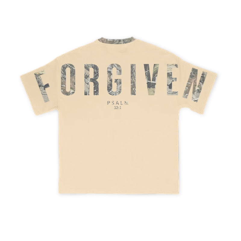 Forgiven Psalm 32:1 Dead Leaves Camouflage Print T-shirt - image 10