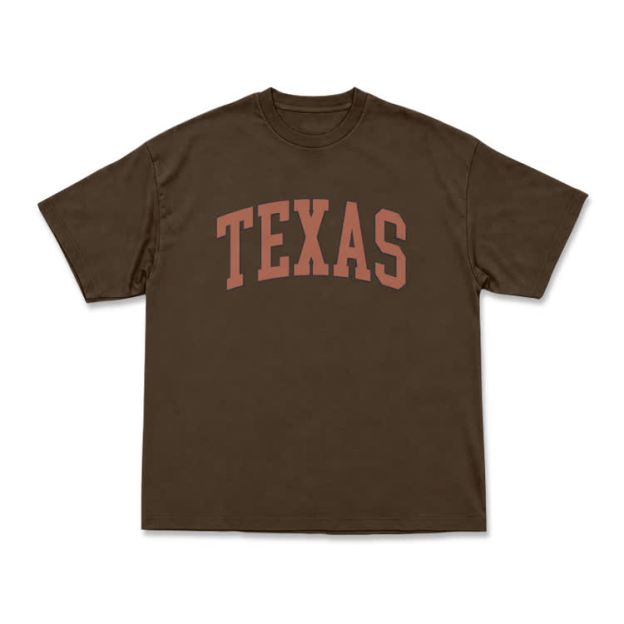Texas Oversized Short Sleeve T-Shirt - Coffee - US16-18(2XL) - image 7