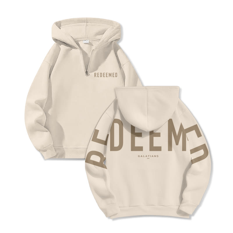 Redeemed Galatians 2:20 Print Half Zip Hoodie - image 7