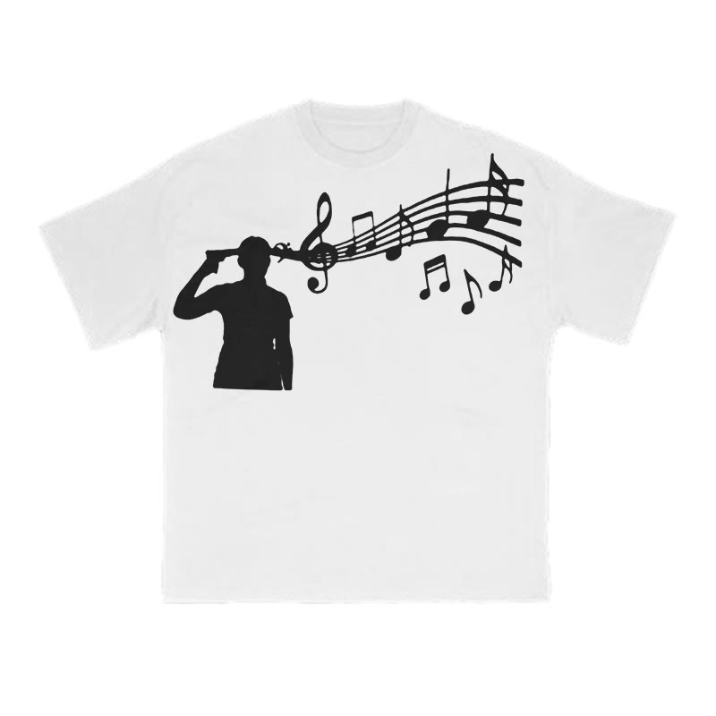 Unisex Death Metal Print T-shirt - White - US16-18(2XL) - image 3