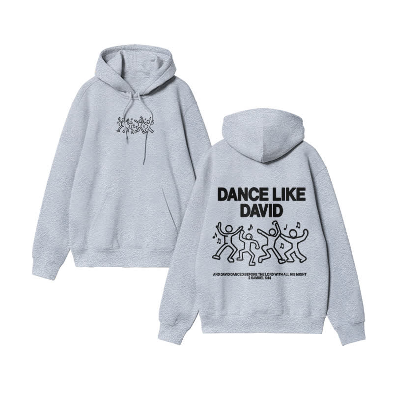 Unisex Dance Like David Print Sweatshirt - Grey - US16-18(2XL) - image 4