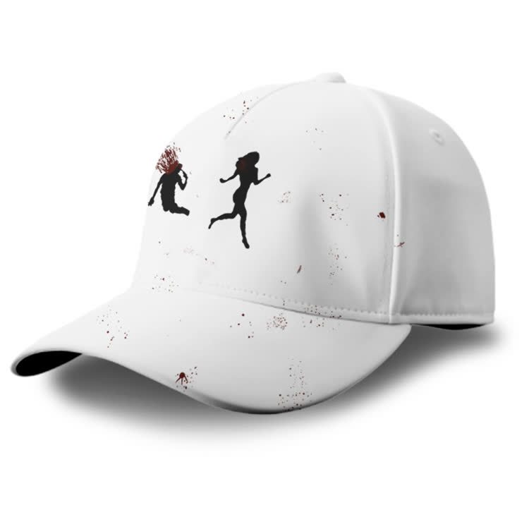 “Run Away”Girl Graphic Print Cap - image 6