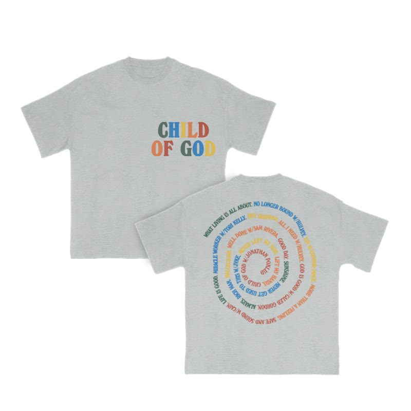 Child Of God Rainbow Print T-shirt - Grey - US16-18(2XL) - image 4