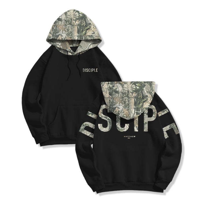Disciple Matthew 28:19 Dead Leaves Camouflage Print Hoodie - image 4