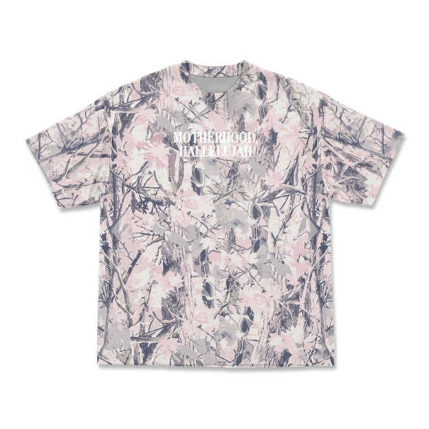 Vintage Camo MOTHERHOOD HALLELUJAH Print T-Shirt - Pink Camo - 3XL - image 16