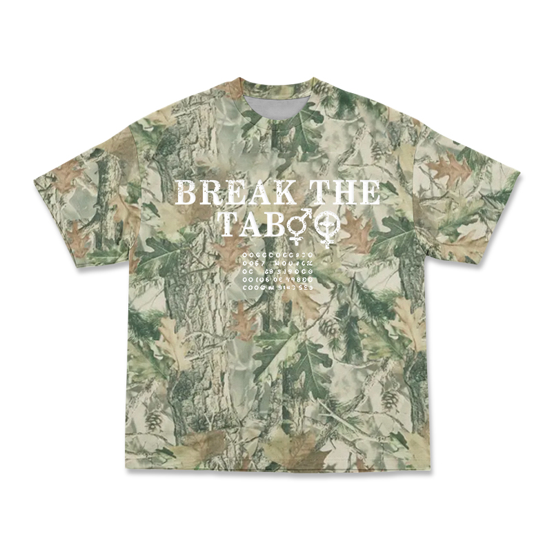Street Camo Break The Taboo T-Shirt - Green - 3XL - image 3