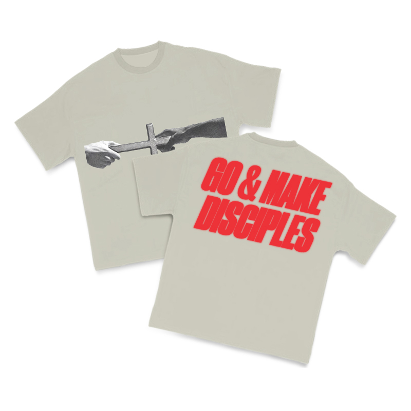 Go & Make Disciples Print T-shirt - Warm Grey - US16-18(2XL) - image 6