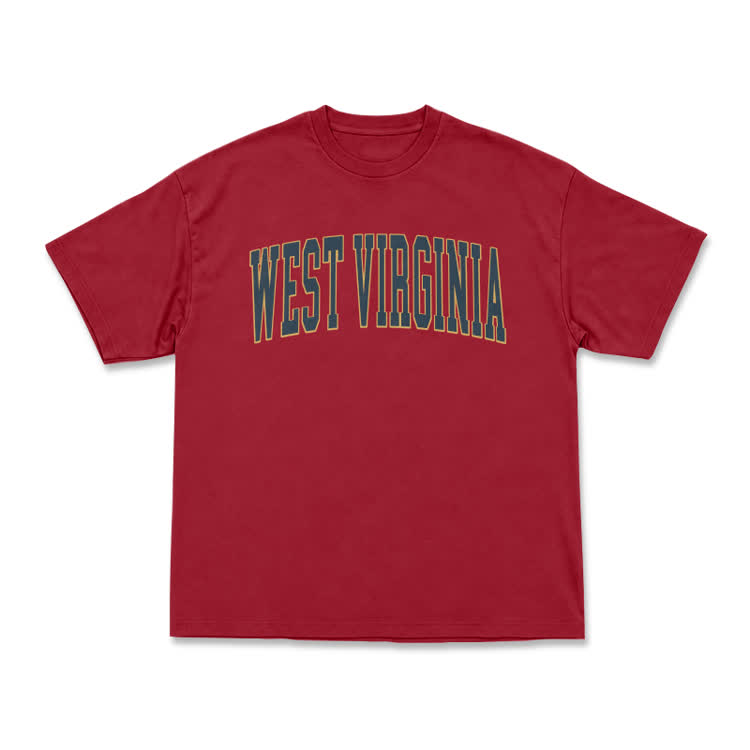 Classic West Virginia Varsity Graphic T-Shirt - Red - US16-18(2XL) - image 5