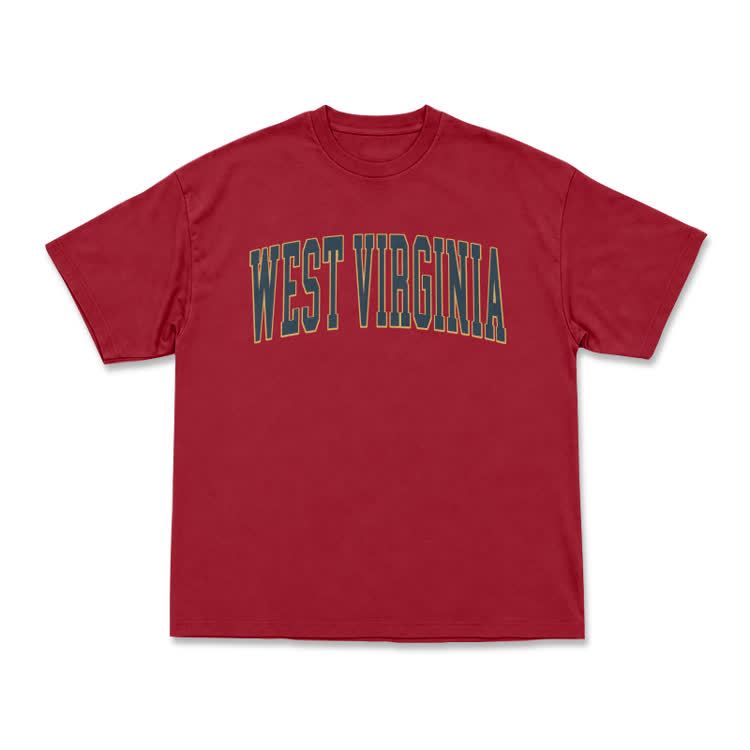 Classic West Virginia Varsity Graphic T-Shirt - Red - US16-18(2XL) - image 5