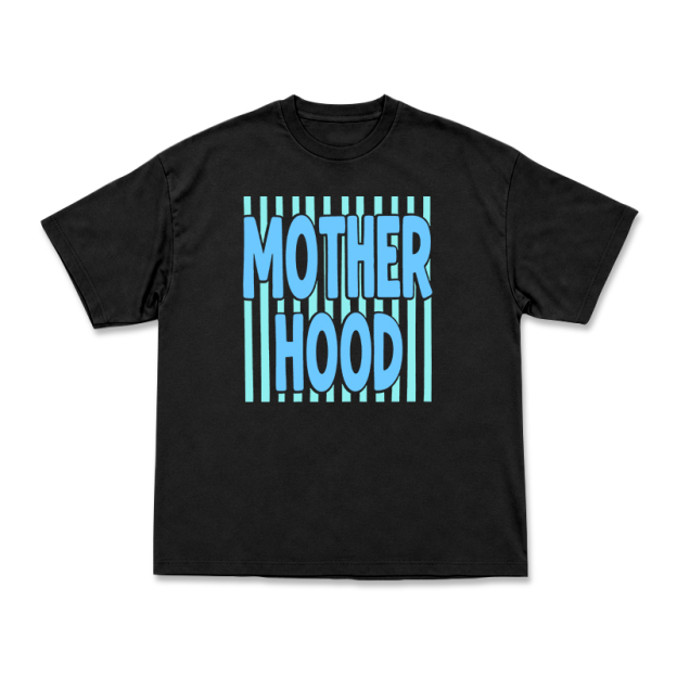 Streetwear Motherhood Round Neck Graphic Print T-Shirt - Black - US16-18(2XL) - image 10