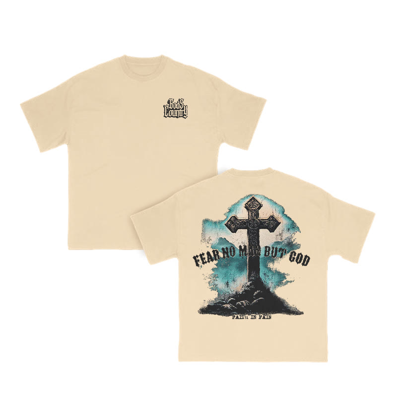 Faith In Pain Cross Print T-shirt - image 7