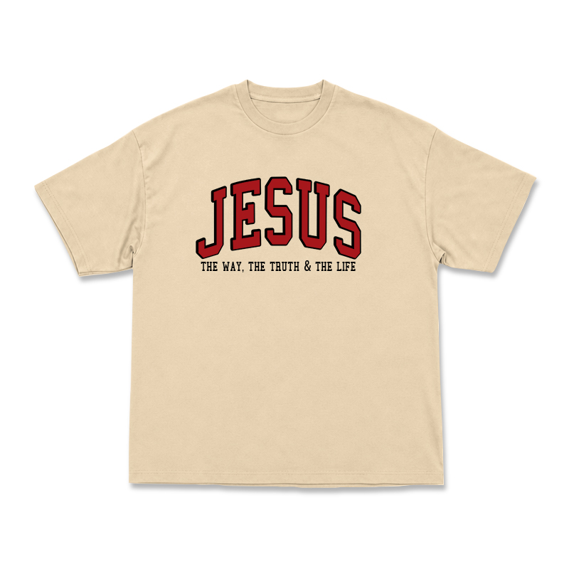 Jesus The Way The Truth & The Life Print T-Shirt - Apricot - US16-18(2XL) - image 7