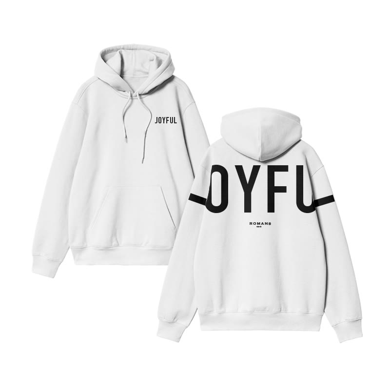 Unisex Joyful Romans 12:12 Print Hoodie - image 5