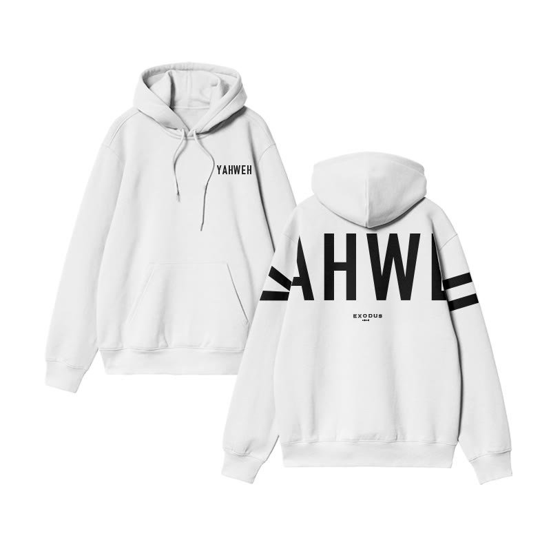Unisex Yahweh Exodus 14:14 Print Hoodie - image 5