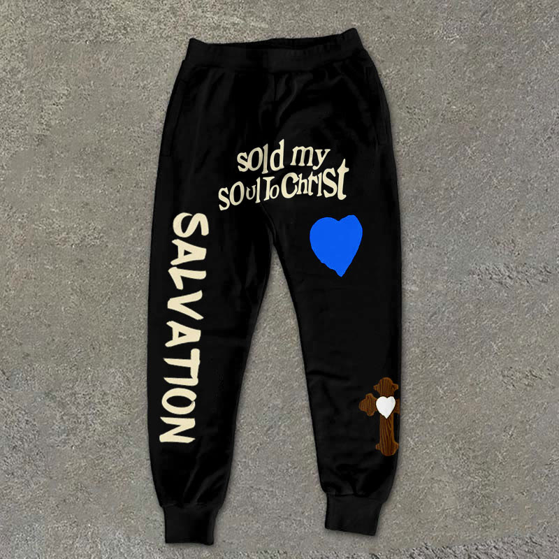 Sold My Soul To Christ Print Men's Pants