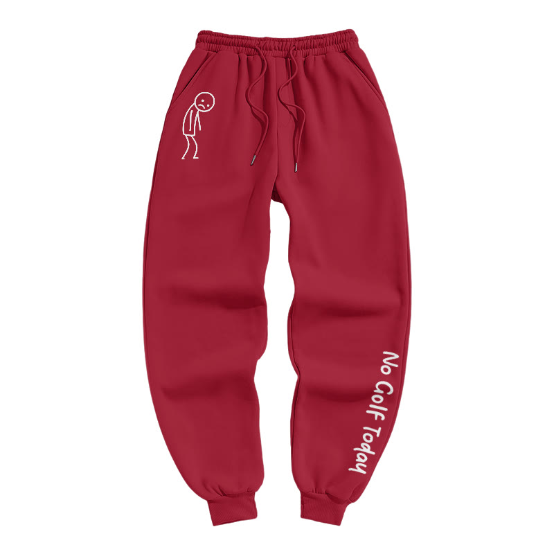 No Golf Today Shirt – Funny Golf Lover Print Pants - Red - US16-18(2XL) - image 7