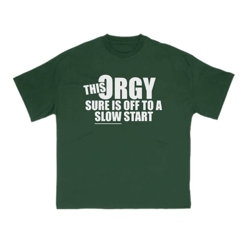 This 3rgy Sure Is Off To A Slow Start Print T-shirt - Green - US16-18(2XL) - image 9