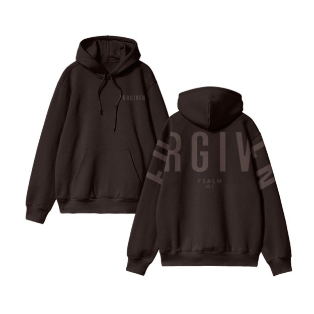 Unisex 100% Cotton Forgiven Psalm 32:1 Print Hoodie - image 7