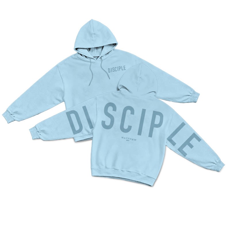 Unisex Disciple Matthew 28:19 Print Hoodie - Blue - US16-18(2XL) - image 13