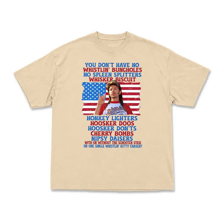 Vintage Patriotic Graphic T-Shirt - Apricot - US16-18(2XL) - image 3