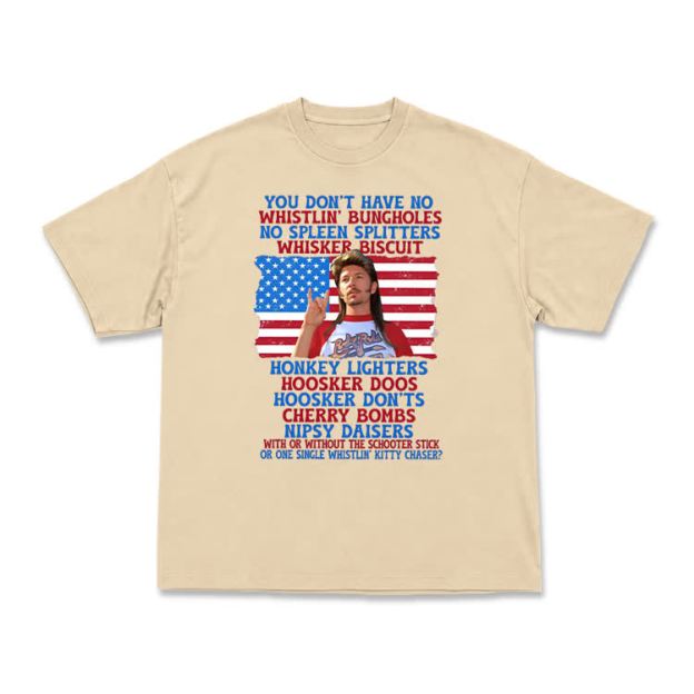 Vintage Patriotic Graphic T-Shirt - Apricot - US16-18(2XL) - image 3
