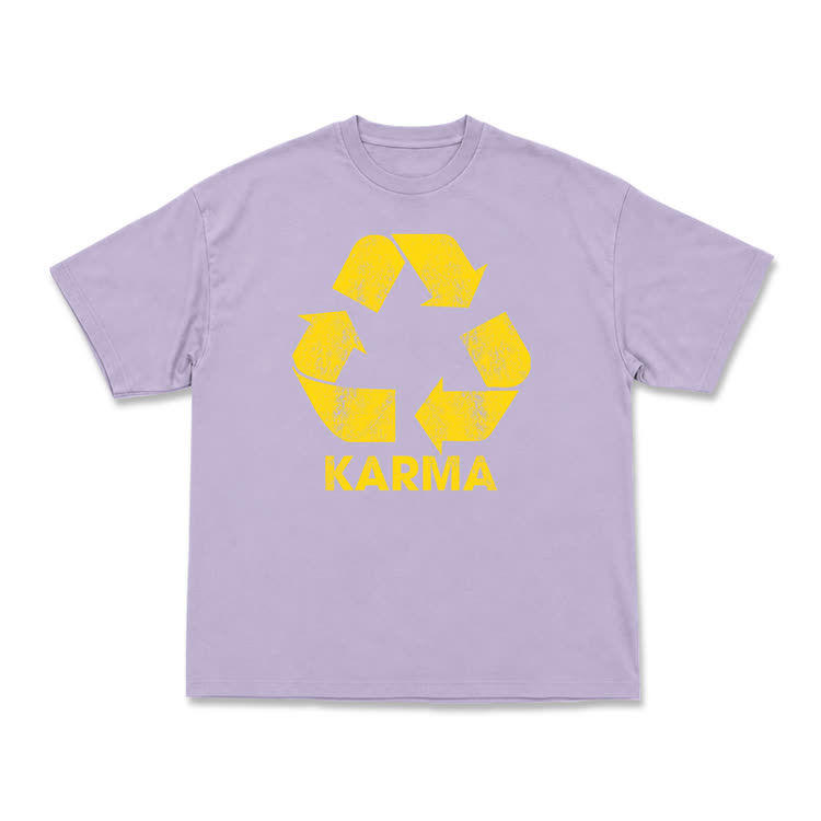 Vintage Karma Recycle Graphic T-Shirt - Purple - US16-18(2XL) - image 6