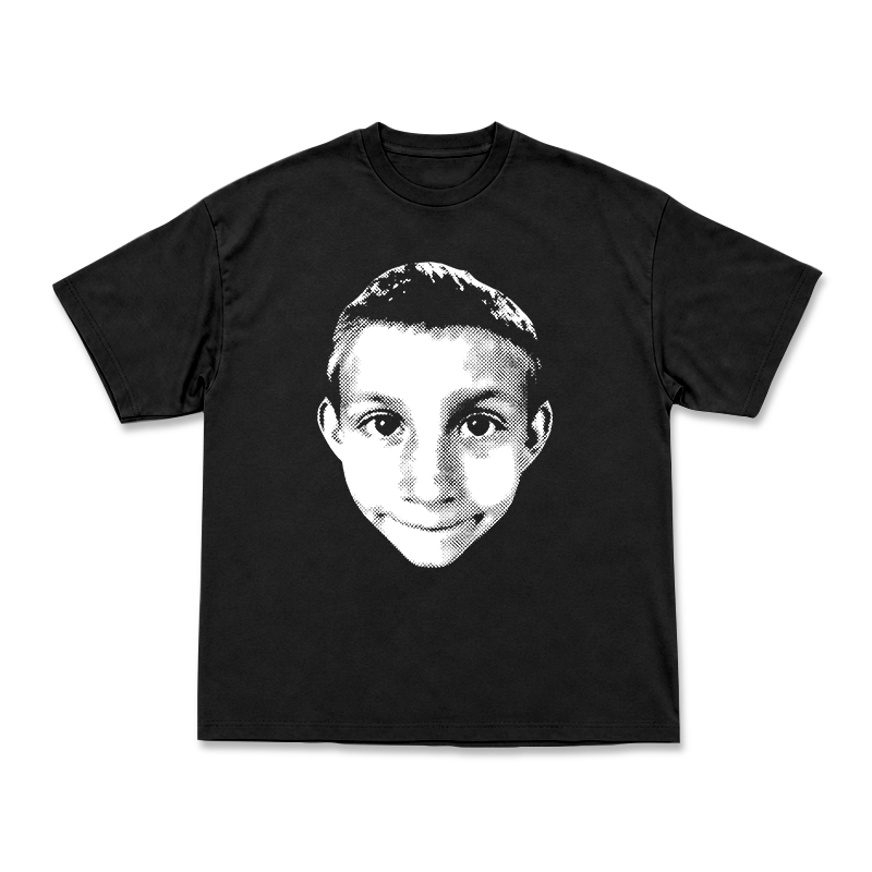 Art Inspired Half Tone Portrait Print Street T-Shirt - Black - US16-18(2XL) - image 6