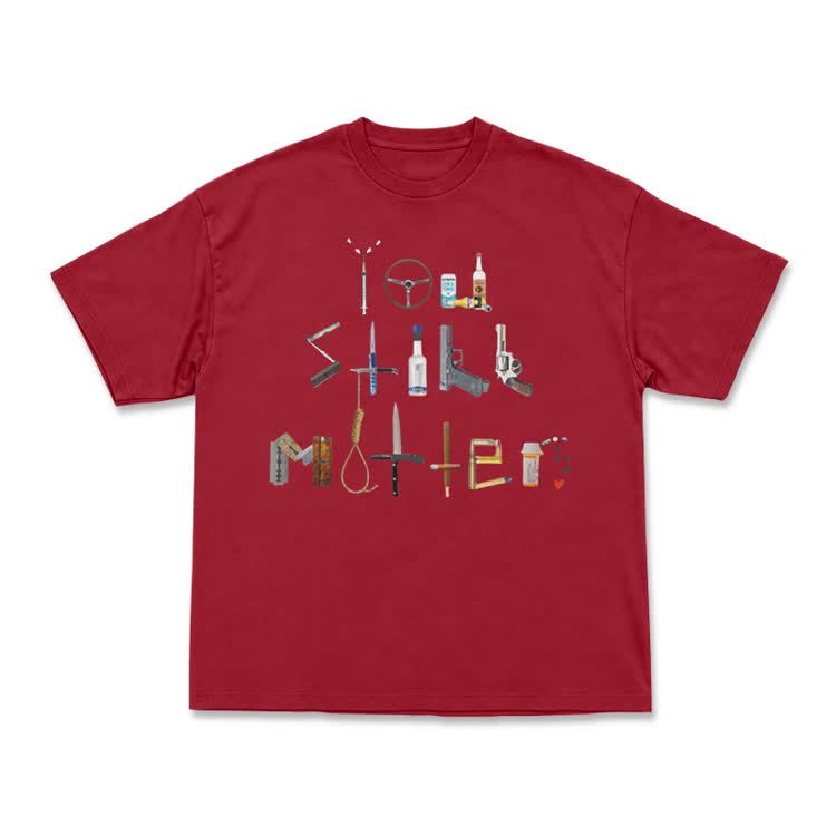 Midnight Collage Streetwear Graphic Short Sleeve T-Shirt - Red - US16-18(2XL) - image 8