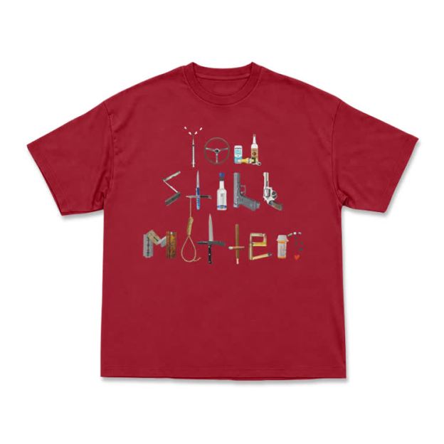 Midnight Collage Streetwear Graphic Short Sleeve T-Shirt - Red - US16-18(2XL) - image 8
