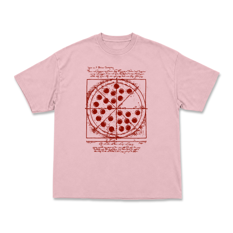 Heritage Sketch Print Ribbed Street Style T-Shirt - Pink - US16-18(2XL) - image 5