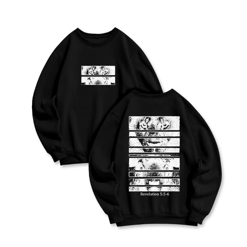 Revelation 5:5-6 Print Sweatshirt - Black - US16-18(2XL) - image 4