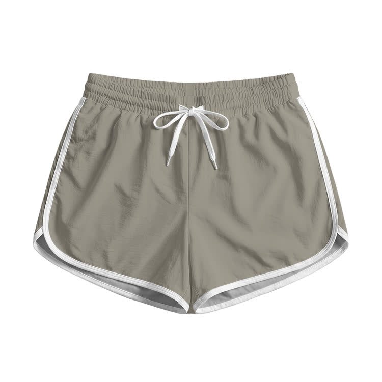 Solid Color Casual Print Pocket Shorts - Grey - 5XL - image 4
