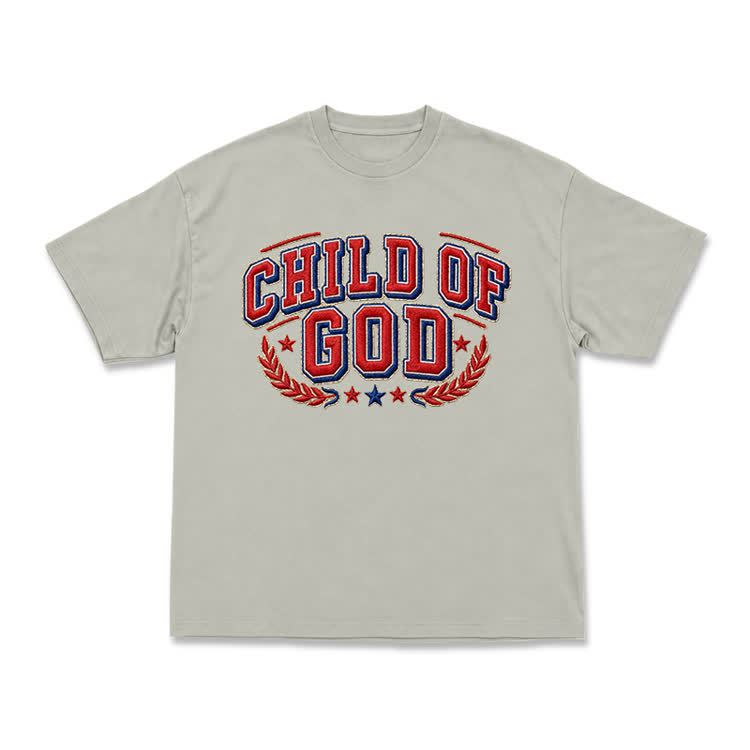 Child of God Varsity Crest T-Shirt - Warm Grey - US16-18(2XL) - image 7