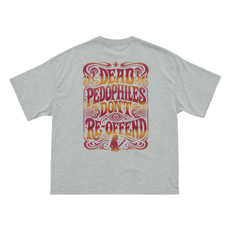 Vintage Psychedelic Back Graphic T-Shirt - Grey - US16-18(2XL) - image 13