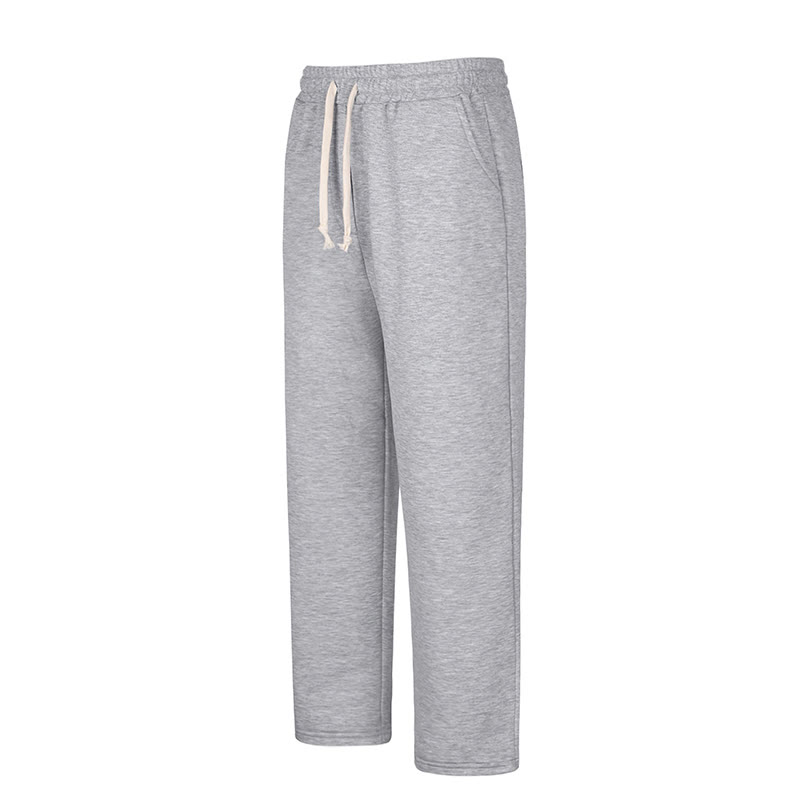 Solid Color Straight Drawstring Casual Sweatpants - image 5