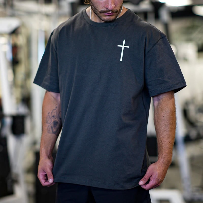 Jesus Is King Print T-shirt