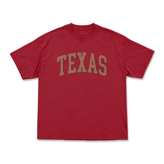 Texas Oversized Short Sleeve T-Shirt - Red - US16-18(2XL) - image 14