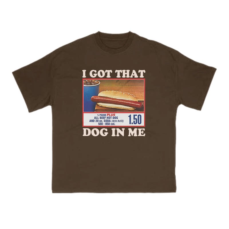 I Got That Dog In Me Print T-shirt - Coffee - US16-18(2XL) - image 6