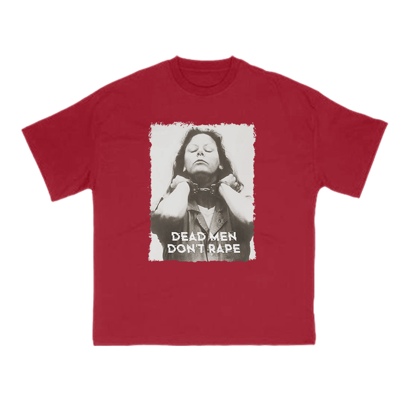 Dead Men Don't Rape Print T-shirt - Red - US16-18(2XL) - image 9