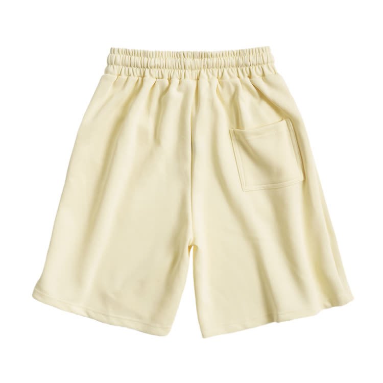 Cotton Solid Color Drawstring Pocket Shorts - image 14