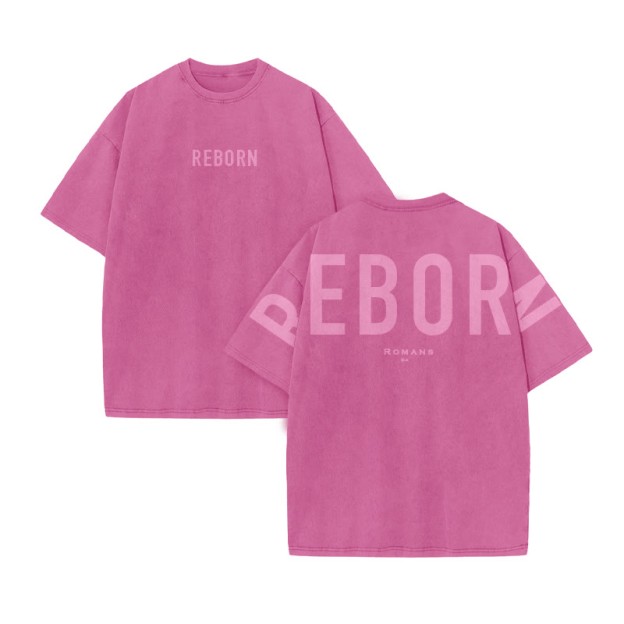 Redeemed Galatians 2:20 Print Acid Washed T-shirt - Pink - US20-22(3XL) - image 8