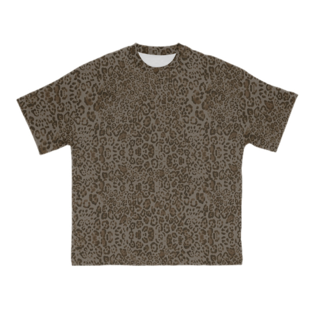 Street Leopard Print T-Shirt - Brown - 3XL - image 4