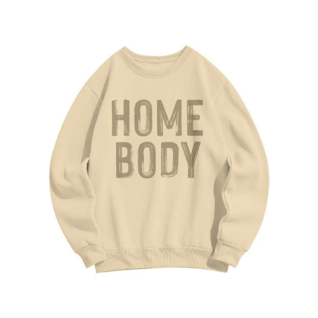 Home Body Print Sweatshirt - Apricot - US16-18(2XL) - image 4