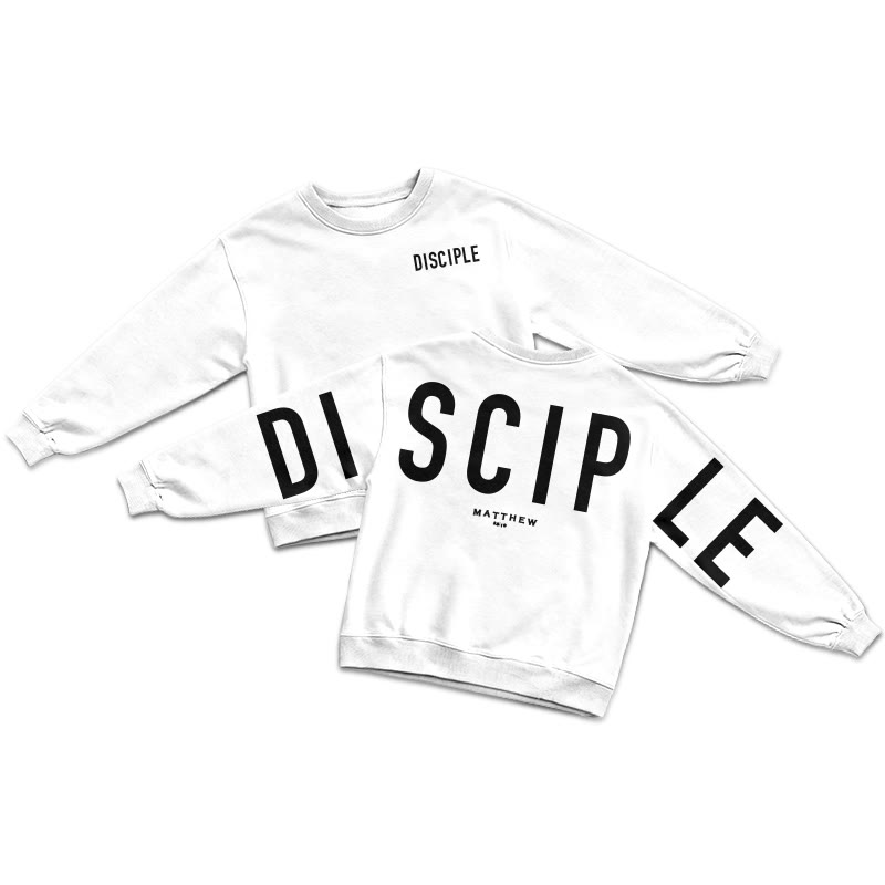 Disciple Matthew 28:19 Print Sweatshirt - White - US16-18(2XL) - image 3