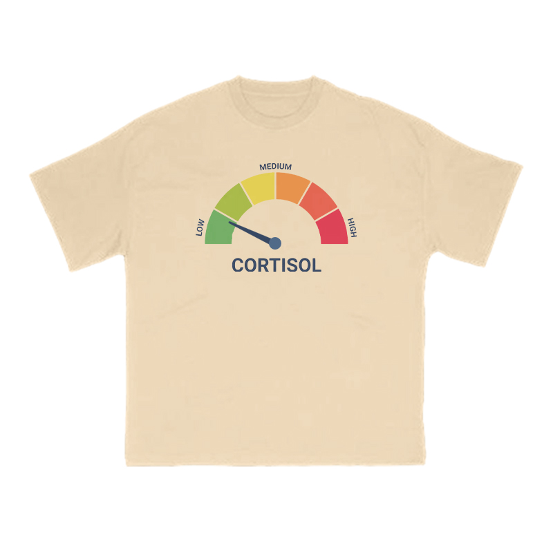 Cortisol Dashboard Low Print T-shirt - Apricot - US16-18(2XL) - image 5