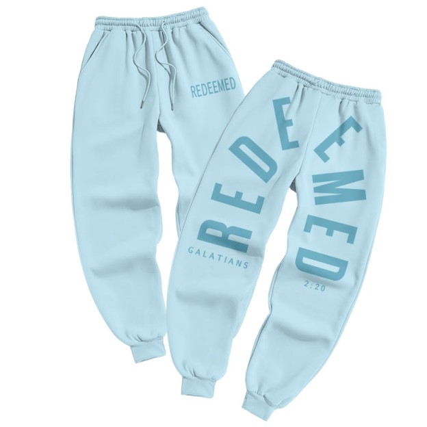 Redeemed Galatians 2:20 Print Pants - Blue - US16-18(2XL) - image 7
