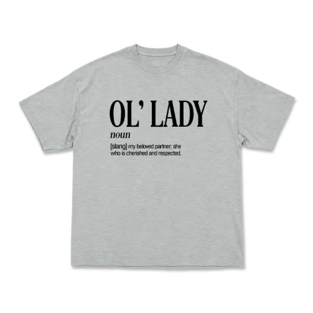 Casual OL' Lady Graphic Round Neck T-Shirt - Grey - US16-18(2XL) - image 7