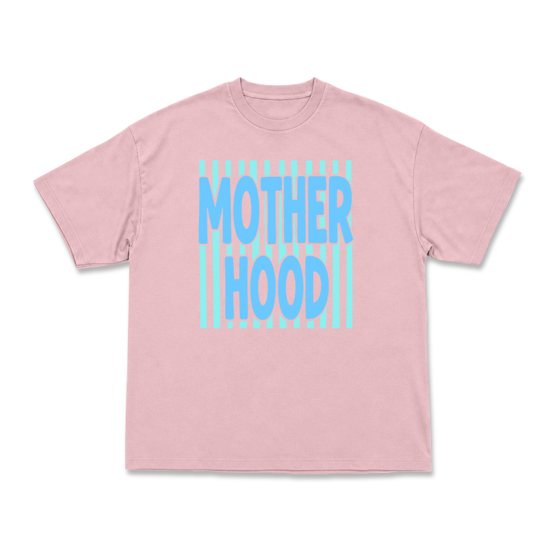 Streetwear Motherhood Round Neck Graphic Print T-Shirt - Pink - US16-18(2XL) - image 3
